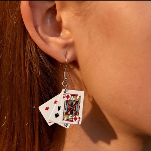 Urban Outfitters Jewelry - ✨NEW Playing Deck of Card Earrings